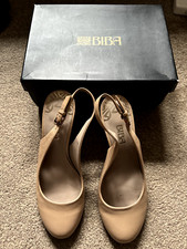 Biba Nude Leather Slingback
