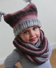 Knitting pattern copy 2568.   Toddler/Child hat & scarf.  Aran