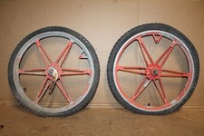 VINTAGE 1970'S ACS MX BMX ALLOY 6 SPOKE 20" MAG WHEELS RIMS OLD SCHOOL