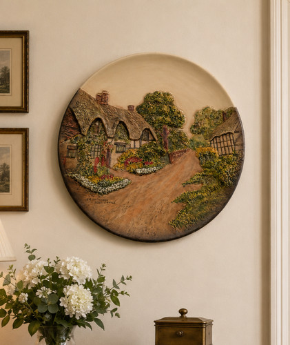 Vintage cottage scene - cottage,