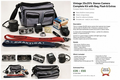 Vintage stereo camera kit - stereo,