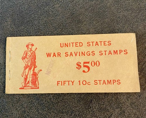 War savings stamps book - us,