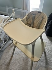 4 in 1 Baby Highchair Infant Feeding Seat Kids Table&Chair Set W/Adjustable Tray