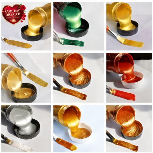 60ml gold metallic acrylic - metallic,