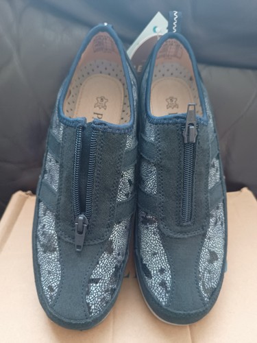 Pavers navy floral trainers - pavers,