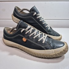 Spingle Move Men 8 Uk Kangaroo Leather Dark Blue Casual Street Style Japanese 