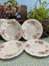 Four  Royal Crown Derby Posies Side Plates 7 1/2 Inches Wide Immaculate