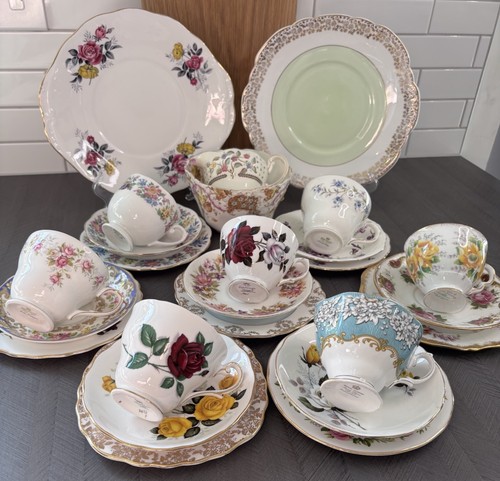 Vintage mismatched bone - mismatched, china