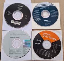 Assorted Software Operation System Installation DVD Printer System CDs