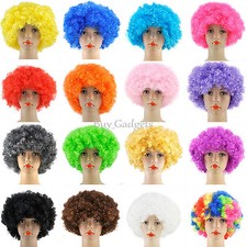 CURLY AFRO FANCY DRESS WIGS FUNKY DISCO CLOWN STYLE MENS/LADIES COSTUME 70S HAIR