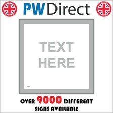 SIGN GREY WHITE CUSTOM TEXT