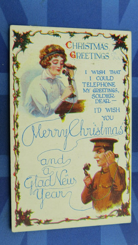 Ww1 military comic postcard - ww1,