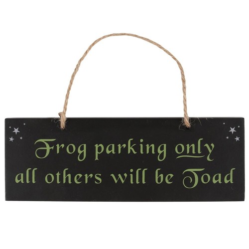Frog parking only - only, hanging