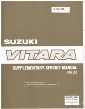SUZUKI VITARA Mk1 ORIG 1993 LIMITED SLIP DIFFERENTIAL WORKSHOP MANUAL SUPPLEMENT