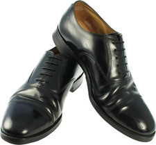 Black oxford dress shoes - black, lace