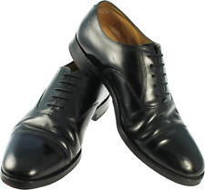 Black Oxford Dress Shoes Lace Up Smart Pre Loved Shoe Wedding Evening Cruise