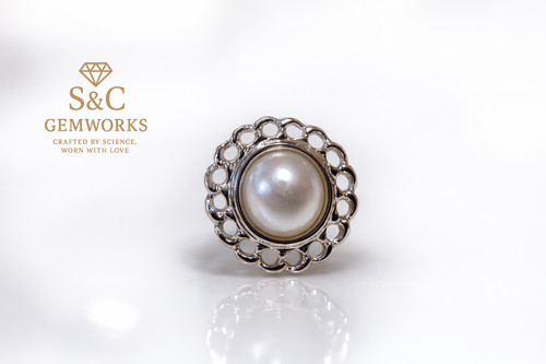 Faux pearl shank - faux,