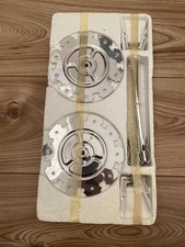 Stainless Steel BBQ Grill Rotisserie Set Parts Skewer Forks Spit Rod Kit