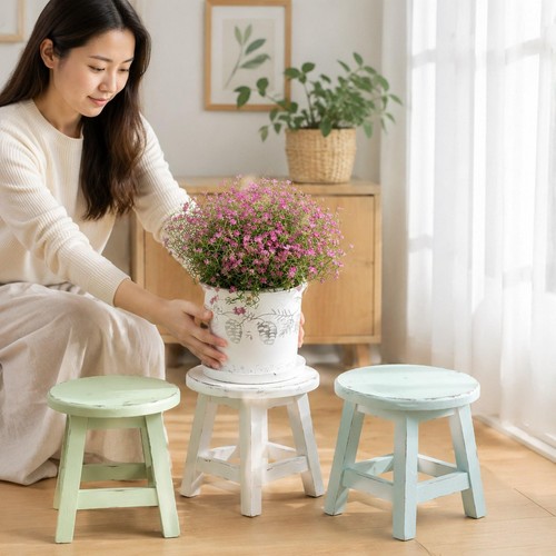 Wooden stool plant - stool, stand