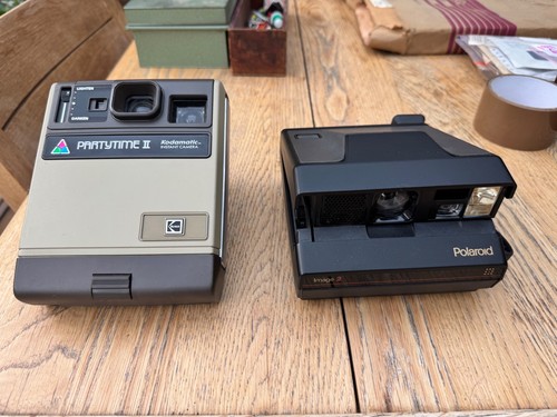 Vintage polaroid cameras - vintage,