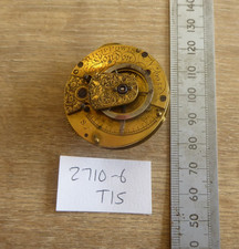 ANTIQUE GENTS  RICH POWIS ( MAKER ) LONDON FUSEE VERGE POCKET WATCH MOVEMENT
