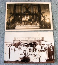 2 EDWARDIAN CHURCH REAL PHOTO