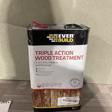 Everbuild Triple Action Wood Treatment, Wood Preserver, Dry & Wet Rot Decay 5LTR