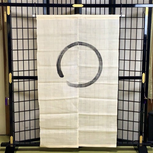 Vintage japanese ramie noren - vintage,