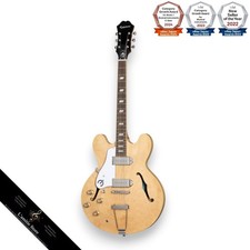 Epiphone Casino Left-Hand Natural Guitar Kit with Marshall Amp