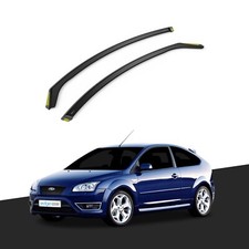 Ford Focus MK2/ST RS 2004-2011 3 Door Hatchback Wind Deflectors 2pc Tinted
