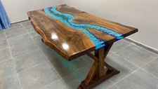 Walnut Wood & Blue Turquoise