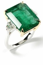 10.0Ct Art Deco Style Green