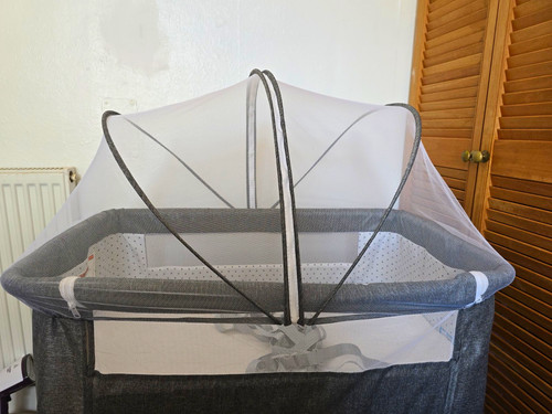 Grey star baby bassinet - star,
