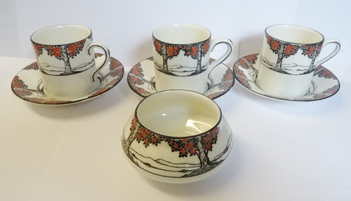 Art deco crown ducal - art,