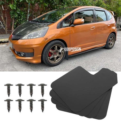 4pcs black front rear splash - 4pcs,