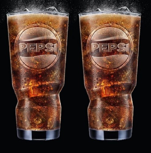 Pepsi cola 16oz glasses set - cola,