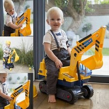 Kids Ride On Digger Toddler Construction Excavator Pretend Play Ride On Tractor
