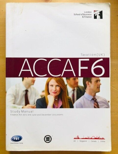 Acca taxation study - f6,