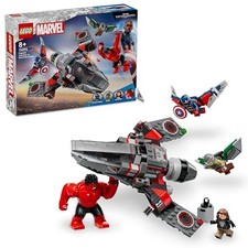 LEGO Marvel Captain America Red Hulk Battle 76292 Fighter Jet 4 Minifigs NEW