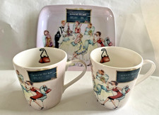 Pimpernel Ladies That Lunch Dish of the Day Small Mug x 2 + Tray Portmeirion