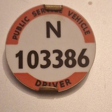 VINTAGE PSV DRIVER CAP BADGE No N 103386