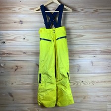 Quechua DECATHLON Ski Bib Kids Youth 8 Yellow Pull Lift Wud'ze