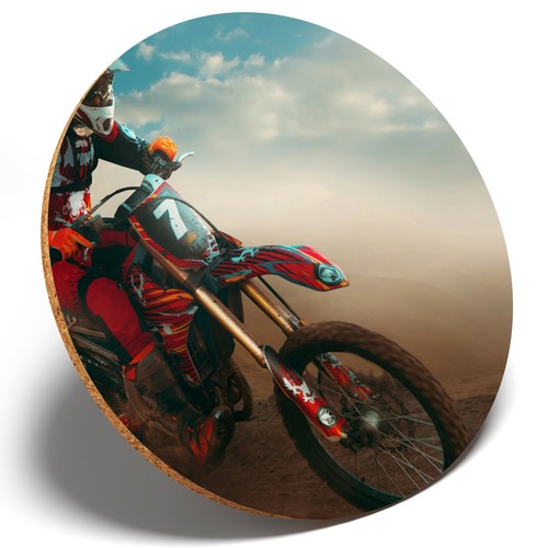 Red motocross biker bike - 1,