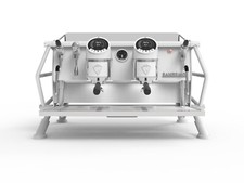 SAN REMO CAFE RACER NAKED 2 GROUP WHITE ESPRESSO COFFEE MACHINE CAFE LATTE BAR