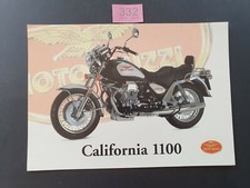 MOTO GUZZI CALIFORNIA 1100 MOTORCYCLE BROCHURE D/SIDED 2 x LANG SPEC TO REAR 