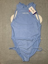 Leohex Womens  XXL Blue/Purple Back Zip One Piece Swimsuit - New with Tags