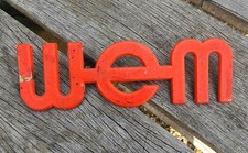 Original Brass WEM Logo Badge In Fair Condition. See Photos