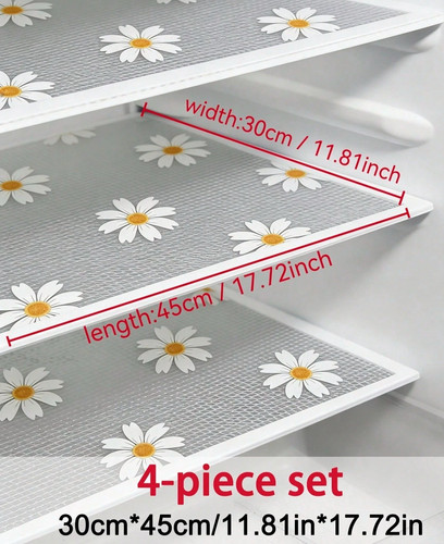 Fridge drawer shelf - 4x, liners