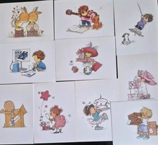 Lili of The Valley 12 x Art Images A6 Postcard  Size For Card Making ... Set 1