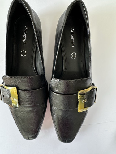 Autograph black flat shoes - m&s,